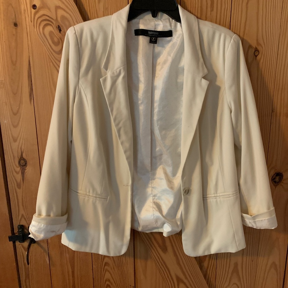 Cream womens blazer